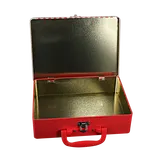 tinplate lunch box with clips